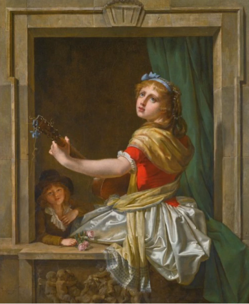 Michel Martin Drolling-84-Musica alla finestra